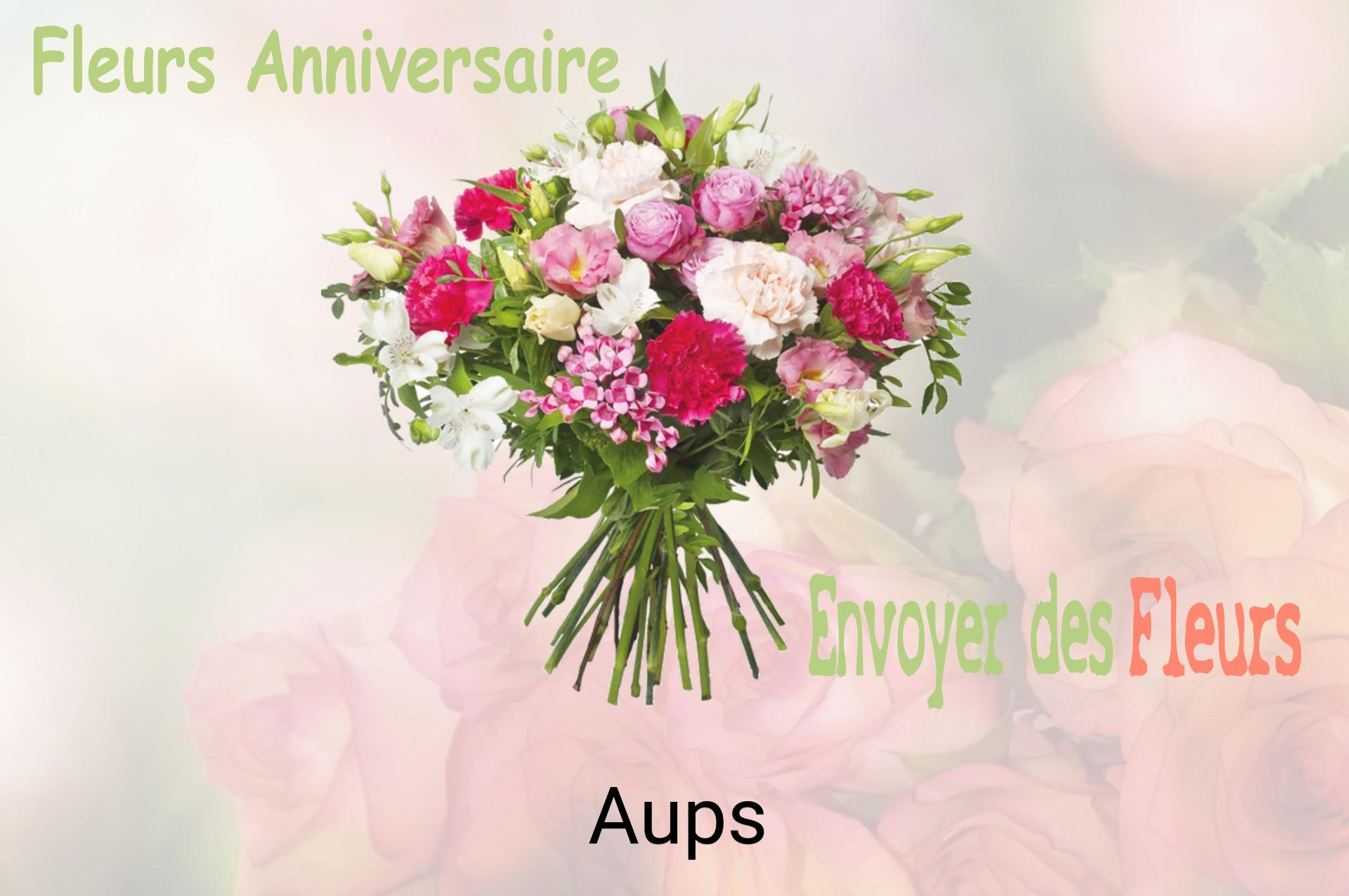 Bouquet de fleurs d’anniversaire livré à Aups