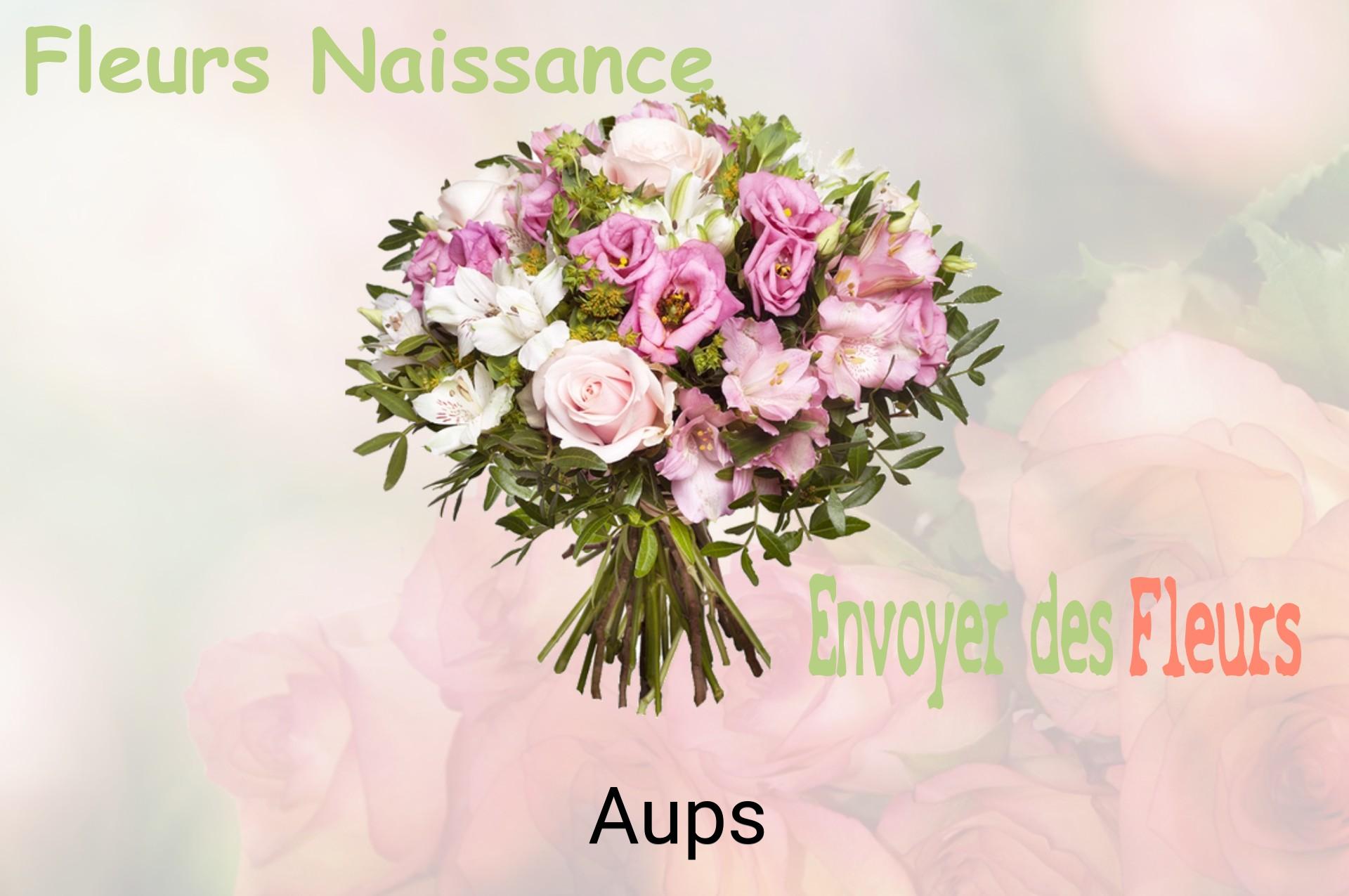 Bouquet de fleurs de naissance livré à Aups
